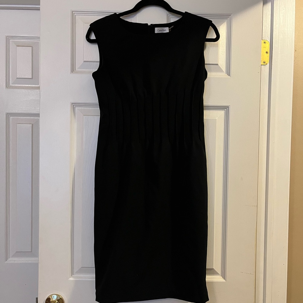 Calvin Klein black dress with beautiful detail - size 4